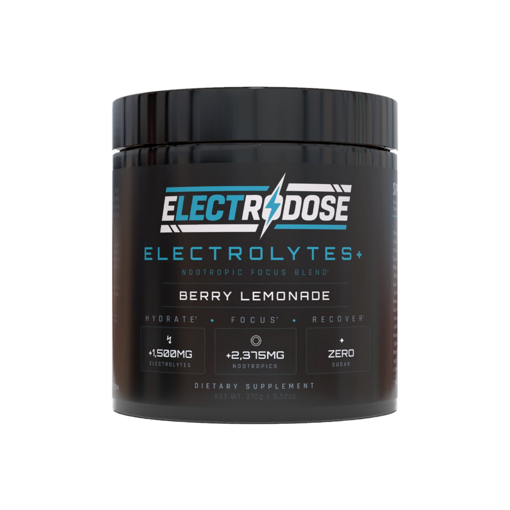 Electrodose zero-sugar electrolyte + nootropic powder tub, Berry Lemonade