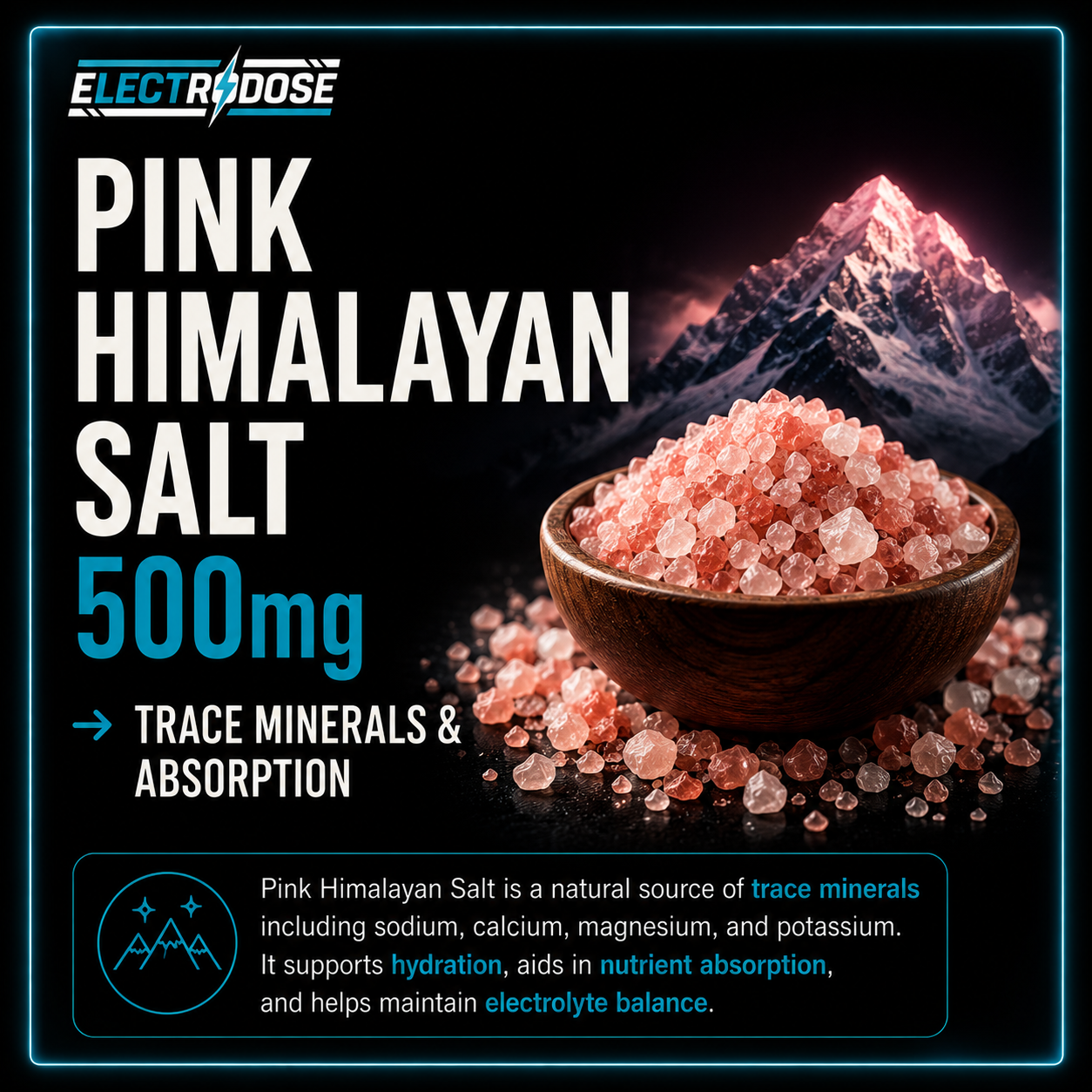Pink Himalayan Salt 500mg