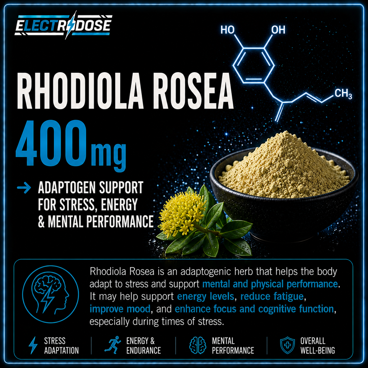 Rhodiola Rosea 400mg